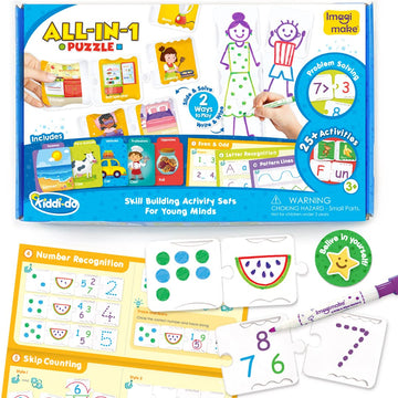 Imagimake - Kiddi-Do All-In-1 Puzzle - 25+ Activities - Learning & Educational Toys For 3 Years & Above