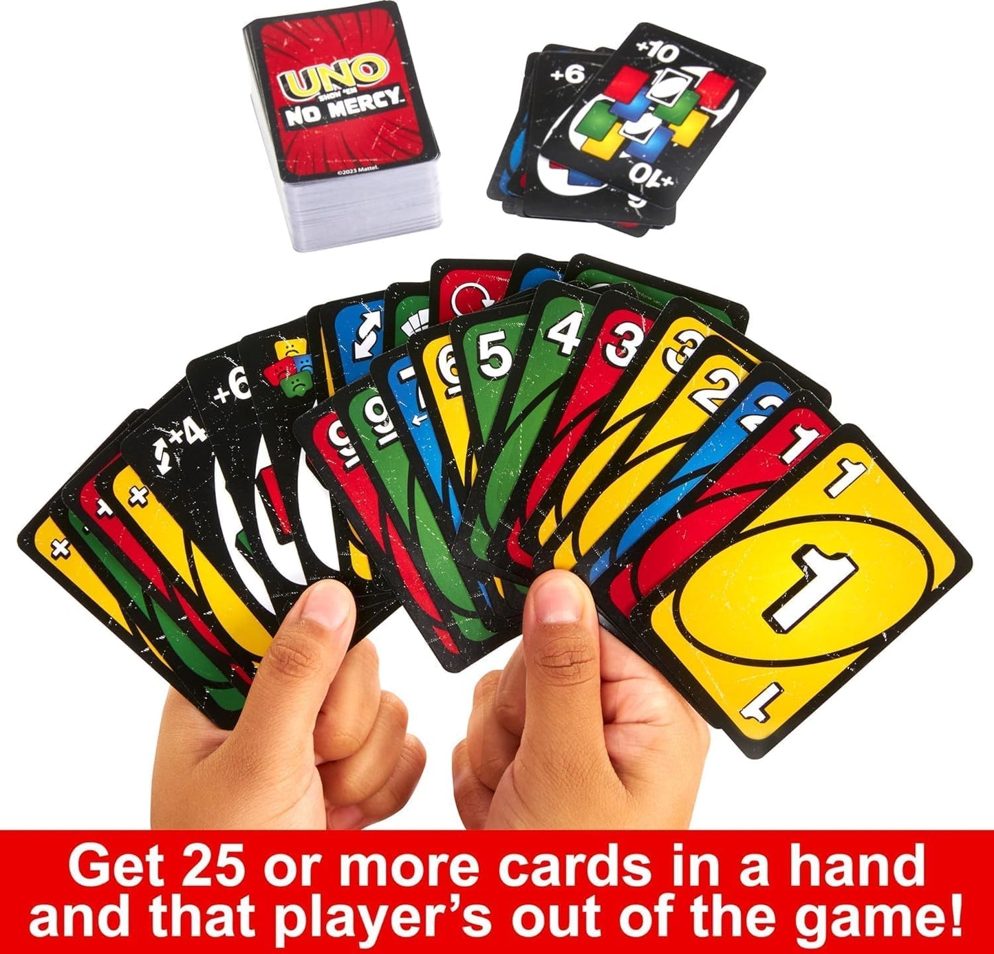 Owzy Mattel Uno, Show Em No Mercy | Game Card, Kids, Adults, Family Night, 2-10 Players | Iconic Characters, Engaging Gameplay,