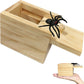Jishi Spider Prank Box Halloween Gag Gifts, Funny Wooden Surprise Gift Box For Money Cash, Halloween Spider Prank Toys For Kids