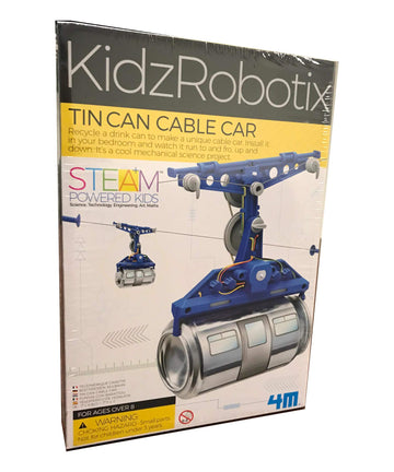 4M Tin Can Cable Car, Diy Mechanical Engineering - Stem Toys Science Gondola Educational Gift For Kids & Teens, Girls & Boys