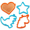 Kamehame Silicone Pancake Molds For Heart, Star, Dinosaur, Unicorn Shape Pancakes, 4 Pack Nonstick Pancake Shaper For Kids, Fun 