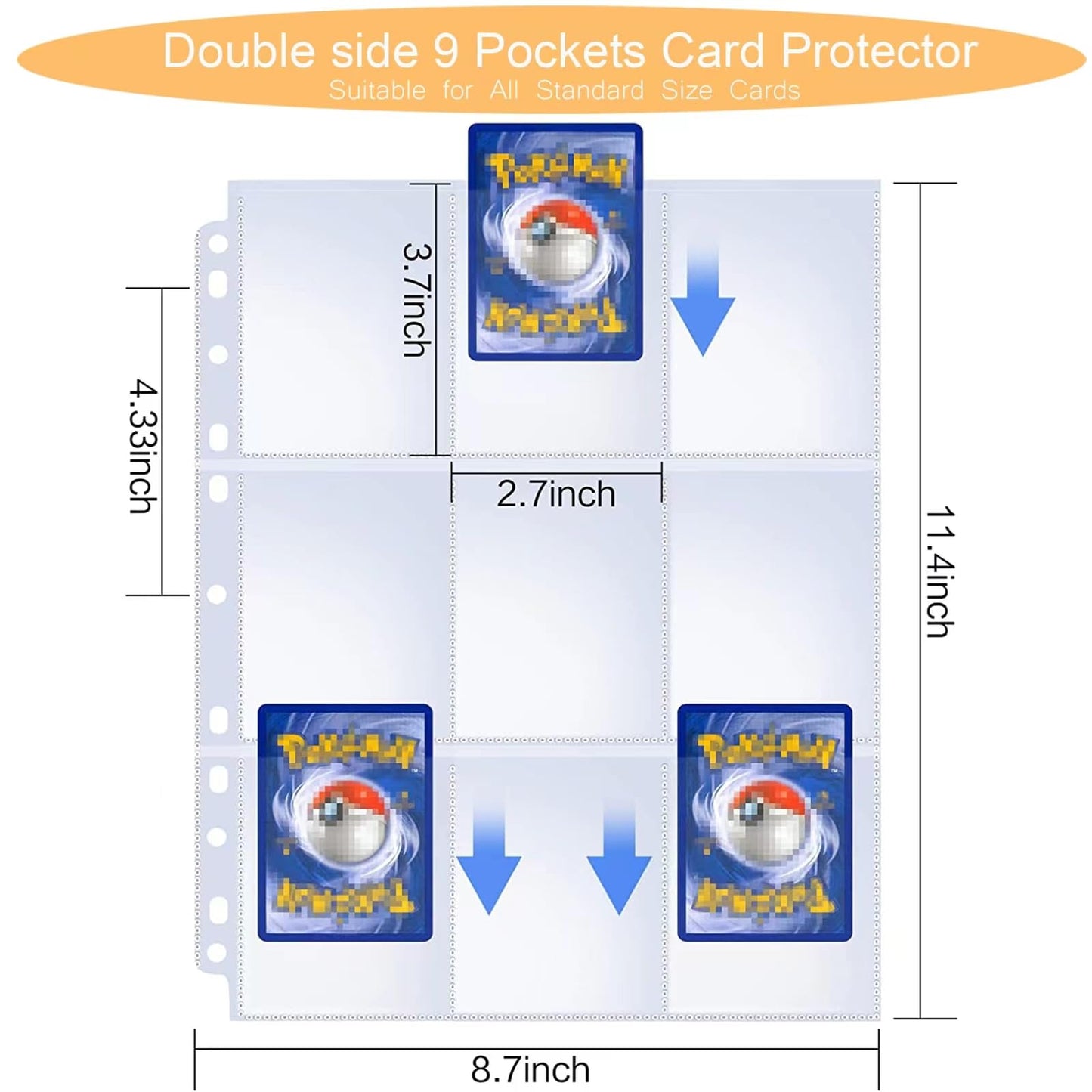 Trading Card Binder Deluxe enhanced Loading Pockets