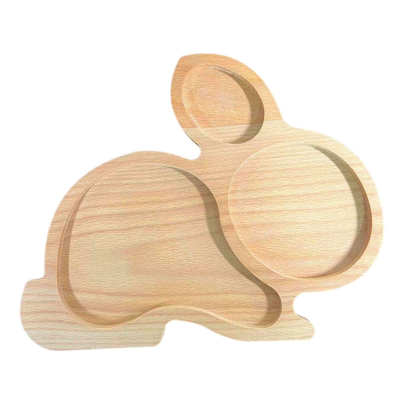 Ilsmysutra Natural Wood Montessori Sensory Tray Sensory Disc Educational Toys Preschool 30Cmx24Cm Rabbit|Toys For Baby|Developme