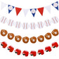 Tatuo 6 Pieces Baseball Banner Party Decorations Baseball Paper Garland Pennant Bunting Flag Decor For Sports Theme Birthday Party Supplies