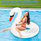 Sinbyuer Swan Inflatable Pool Floats, Large Pool Float Water Floaties For Adults, 42'' Pool Inner Tube Swim Tube Ring With Fast