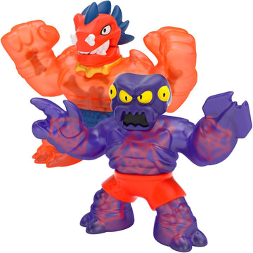 Heroes of Goo Jit Zu Dino Power Versus Pack - 2 Action Figures - Volcanic Rumble - Blazagon vs. Redback | Includes 2 limited availability Heroes | for Ages 3+