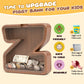 Summidate Wooden Letter Piggy Bank for Kids Girls Boys,Unbreakable Coin Banks for Baby,Personalized Cute Initial Money Banks, Bi