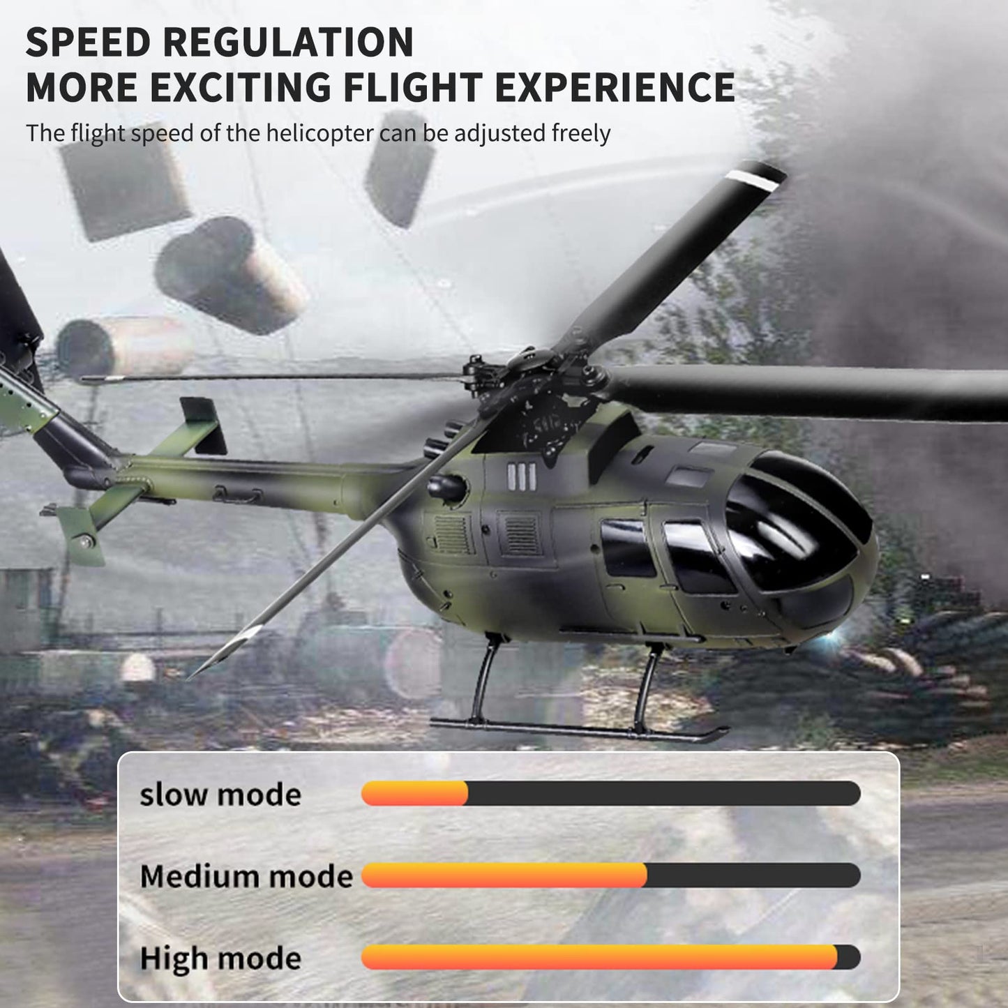 Goolrc C186 Remote Control Helicopter Remote Control Drone Single Propeller Without Ailerons 6-Axis Gyro Stabilization Remote Co