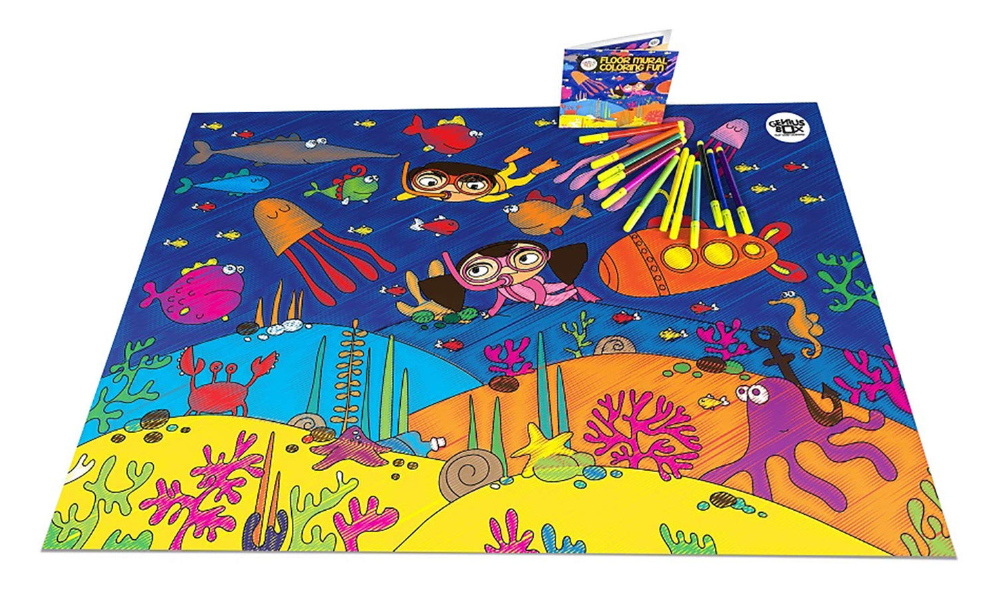 Genius Box Art And Murals Toddler Kit | 8 In 1 Creative Diy Activity Kit | Puzzles Game For Over 5 Years Kids | Fun Learning Toy