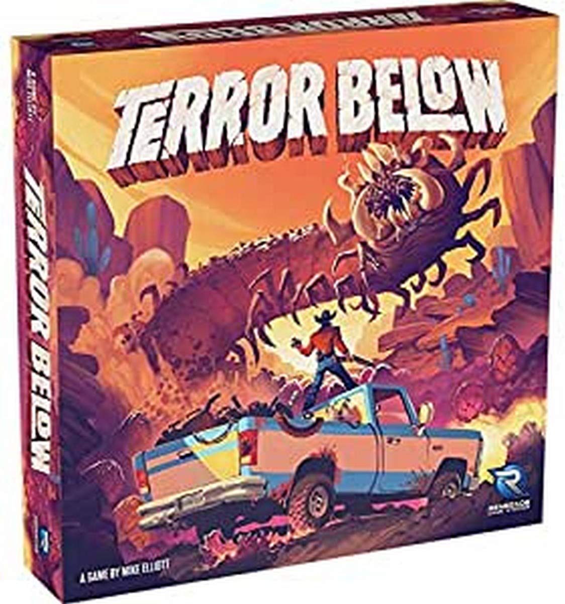 Renegade Game Studios Terror Belo Board Game  Worms are Attracted The Faster You Move  Collect Worm Eggs to Claim Bounties  2-5 Players  Ages 10 and Up  45-60 Min Playing Time
