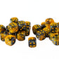 25 Count Pack Of 12Mm D6 Dice - Matching Collection Of 6 Sided Dice With Pips (Bumble Bee)
