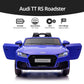 Hikiddo Electric Car For Kids, Licensed Audi 6V Kids Ride On Car Toy For Toddlers With Remote - Dark Blue