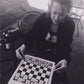 WE Games Mini Magnetic Travel Chess Set - 10-Inch Foldable Board, Durable Vinyl Pieces, White Logo