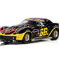 Scalextric Chevrolet Corvette #66 With Flames 1:32 Slot Race Car C4107