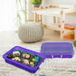 Madzee Plastic Activity Tray with Lid for Slime, Beads, Sand - 15 Inches, Purple, Model MT7384