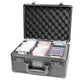 Card Titan Slab Safe Premium Trading Card Storage Box - 3 Row Lockable Sports Card Case with Laser Cut Foam Interior - Holds up