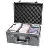 Card Titan Slab Safe Premium Trading Card Storage Box - 3 Row Lockable Sports Card Case with Laser Cut Foam Interior - Holds up