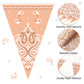 Ctosree 5 Pcs 49 Ft Western Party Decorations Bandana Pennant Banner Wild West Pennant Flags Rodeo Triangle Banner for Western C
