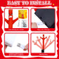 Poen Easter Mini Inflatable Tube Man Gag Funny Gift For Kids Wacky Waving Inflatable Tube Guy With Blower Joke Toy Desktop Quirky White Elephant Gift For Table Birthday Party Decor(Anger)