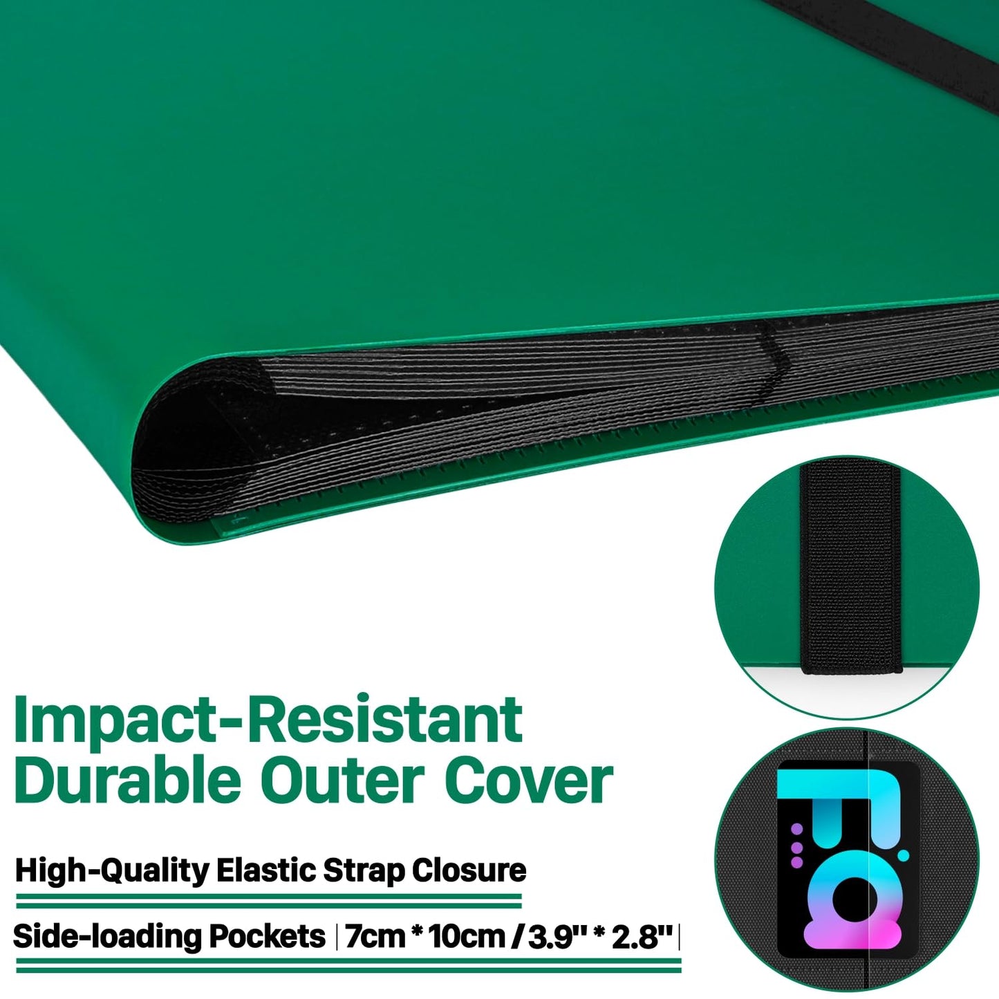 ?2025?Trading Card Binder 9 Pocket Pages, Sports Hockey Card Binder Collector Side-Loading Baseball Card Holder Binder With Slee