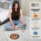 Galactic Enigma - 200 Piece Wooden Puzzles for mature-themeds - 11.3 x 11.3 in - Extra-Thick 5 mm Wood Puzzle  Hand-Shaped Pieces  Round Mosaic Design - enhanced Gift for Puzzle Lovers by LEOGOR