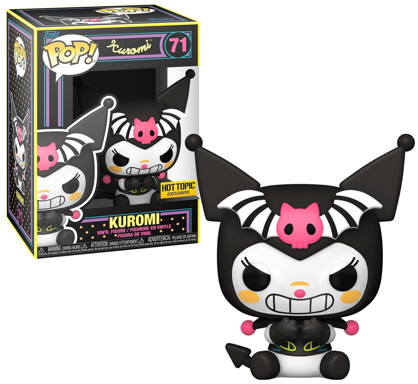 Funko Pop! Kuromi (Black Light) Hot Topic Exclusive Vinyl Figure