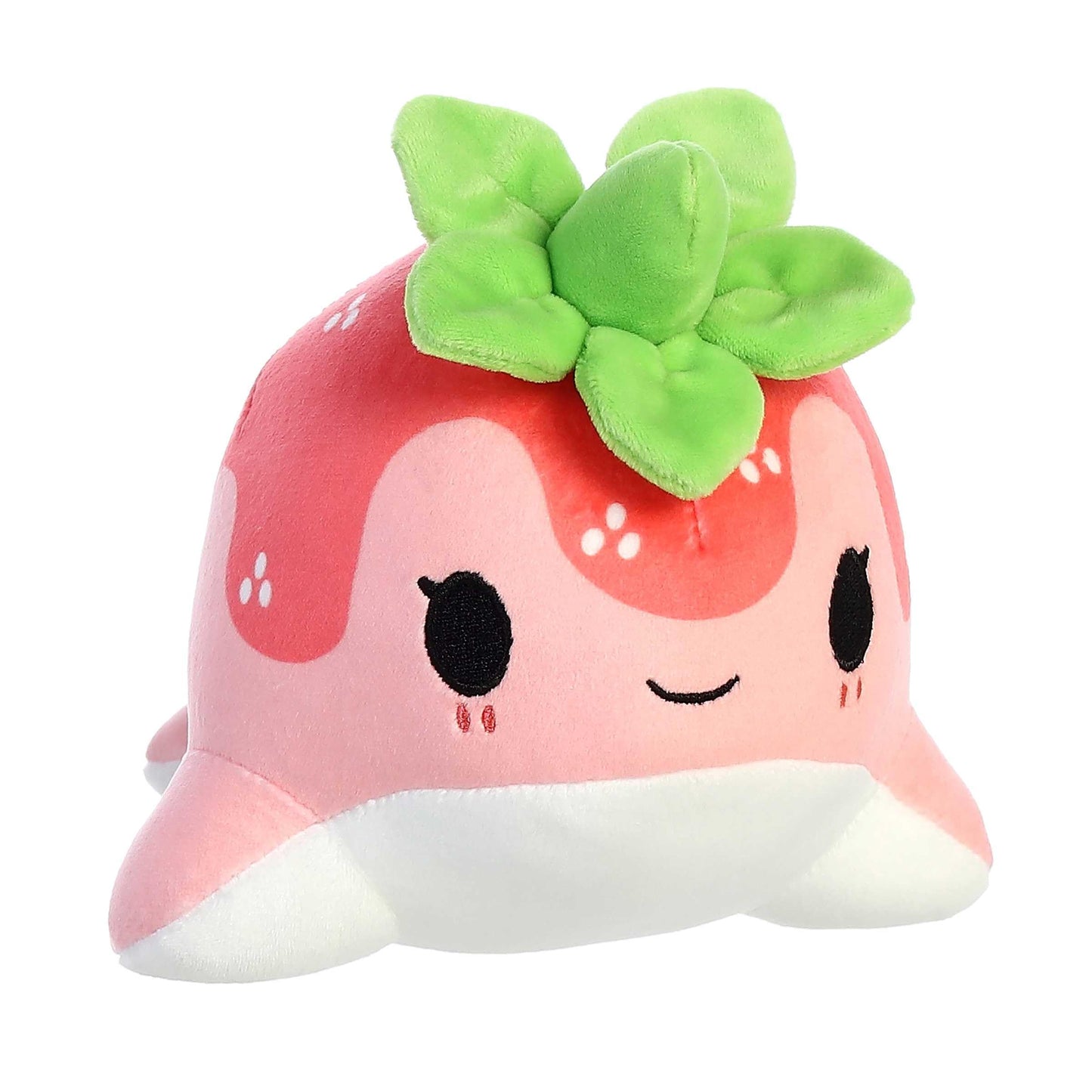 Aurora® Nomwhal Stuffed Animal - 8" Pink Polyester - Enchanting Tasty Peach® Design for Kids & Adults - Room Decor - Model 14293