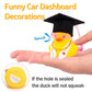 Wonuu Graduation Duck Car Dashboard Decor Rubber Duck, Car Ducks Ornaments For Graduation Gift With Heart Shape Sunglasses, Grad