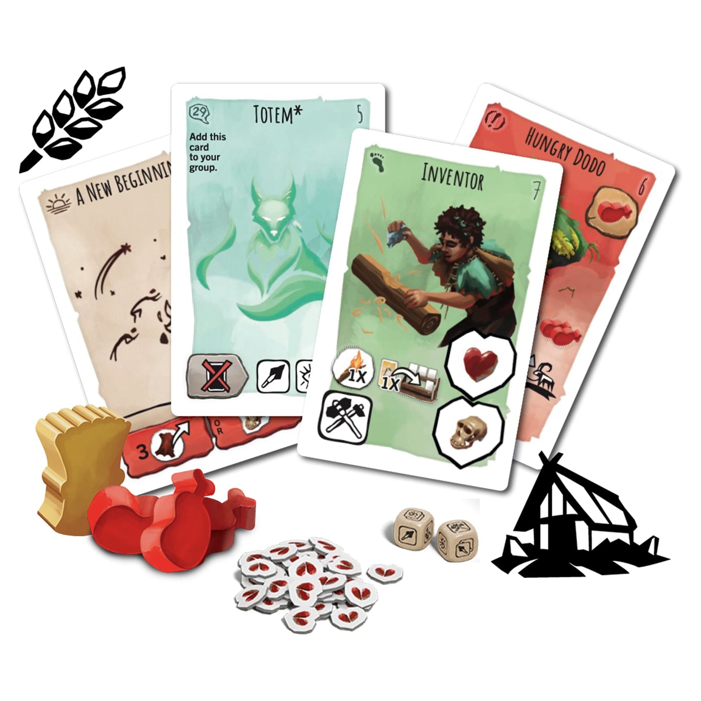 Z-Man Games Paleo A New Beginning Board Game Expansion - Cooperative Strategy for 2-4 Players, Ages 10+, Multicolor, Model ZMZH009