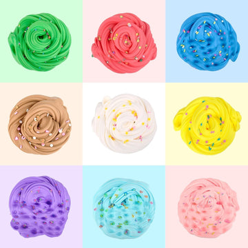 9 Pack Valentine'S Day Slime Butter Kit, For Girls And Boys, Soft Easter Stretchy And Non-Sticky, Scent, Kids Stress Relief Toy,