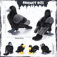 Hydren 5 Pc Black Crow Plush Toy Set Realistic Crow Stuffed Animal Soft Large Black Bird Crow Plush And 4 Small Black Crows For