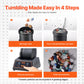 Vevor Rock Tumbler Machine, 4 Lbs Rock Polishing Machine, Direct Drive Motor Rock Polisher, 9 Speed Settings 9-Day Polishing Tim