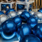 Voircoloria Metallic Blue Balloons, 66Pack 12Inch Chrome Blue Latex Party Balloons For Birthday Baby Shower Graduation Wedding G