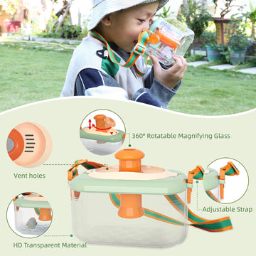 Bug Catcher For Kids Explorer Bug Catching Kit With Insect Critter Catcher, Magnifying Glass, Tweezers, Whistle & Compass, Outdo