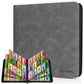 Old Canal Trading Card Binder  12 Pocket Card Album Folder Hold Up to 720 Cards  enhanced and Durable Zipper Binder  Cards Holder Album for MTG  TCG  Baseball Cards  Football Cards  Game Cards (Gray)