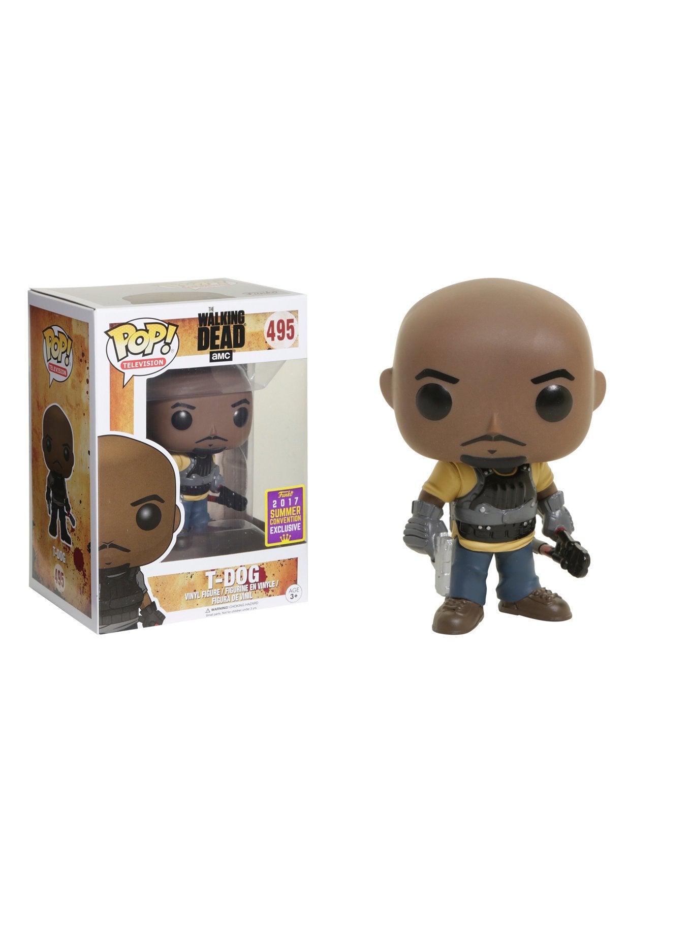 Funko The Walking Dead Pop Vinyl Figure 495 T-Dog Sdcc Summer Convention Exclusives, 14579