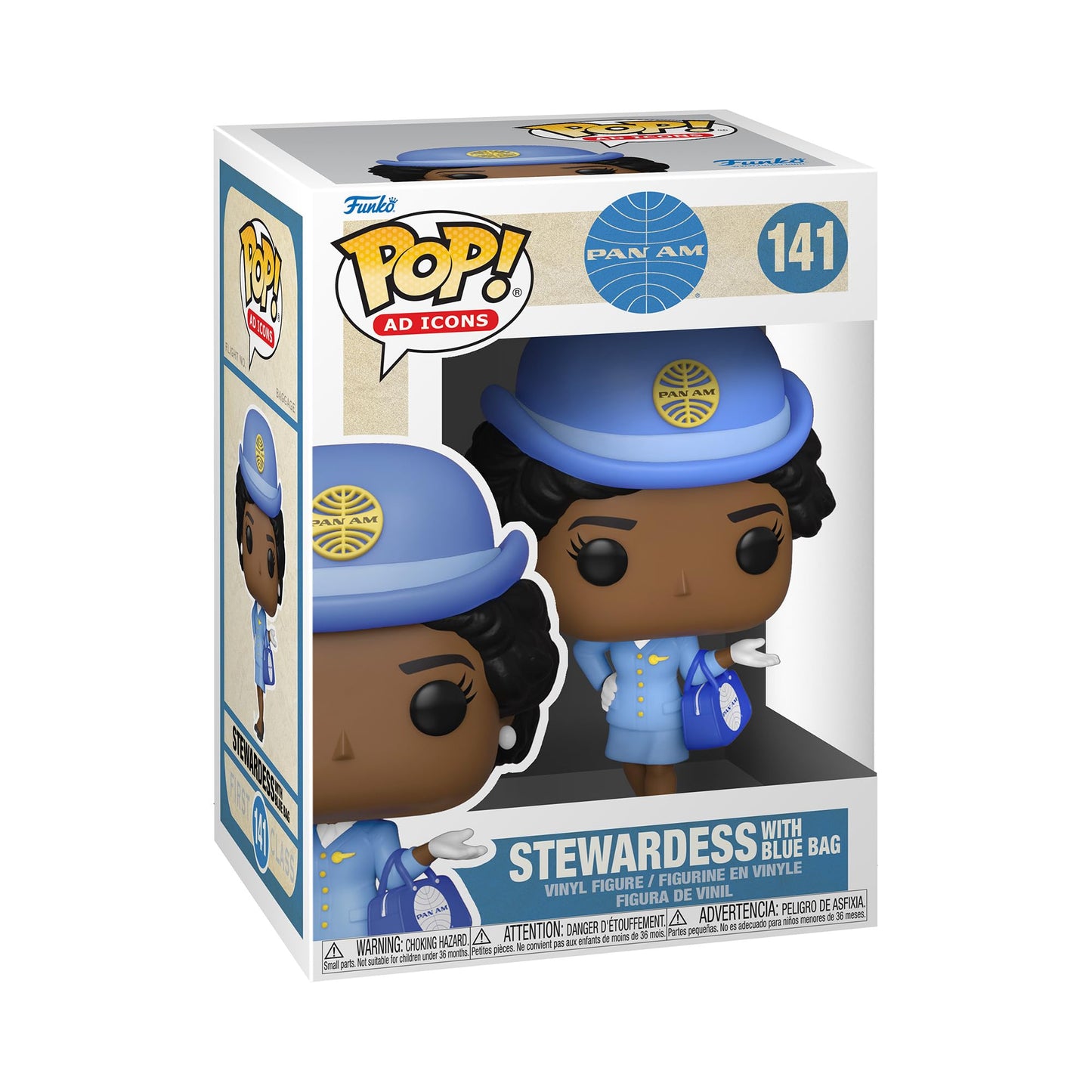 Funko Pop Pop! Ad Icons: Pan Am - Stewardess With Blue Bag, Multicolor, 57893