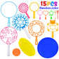 B bangcool Bubble Wands Set - Big Bubbles Maker with Tray for Outdoor Play & Parties, Fun for All Ages, Plastic