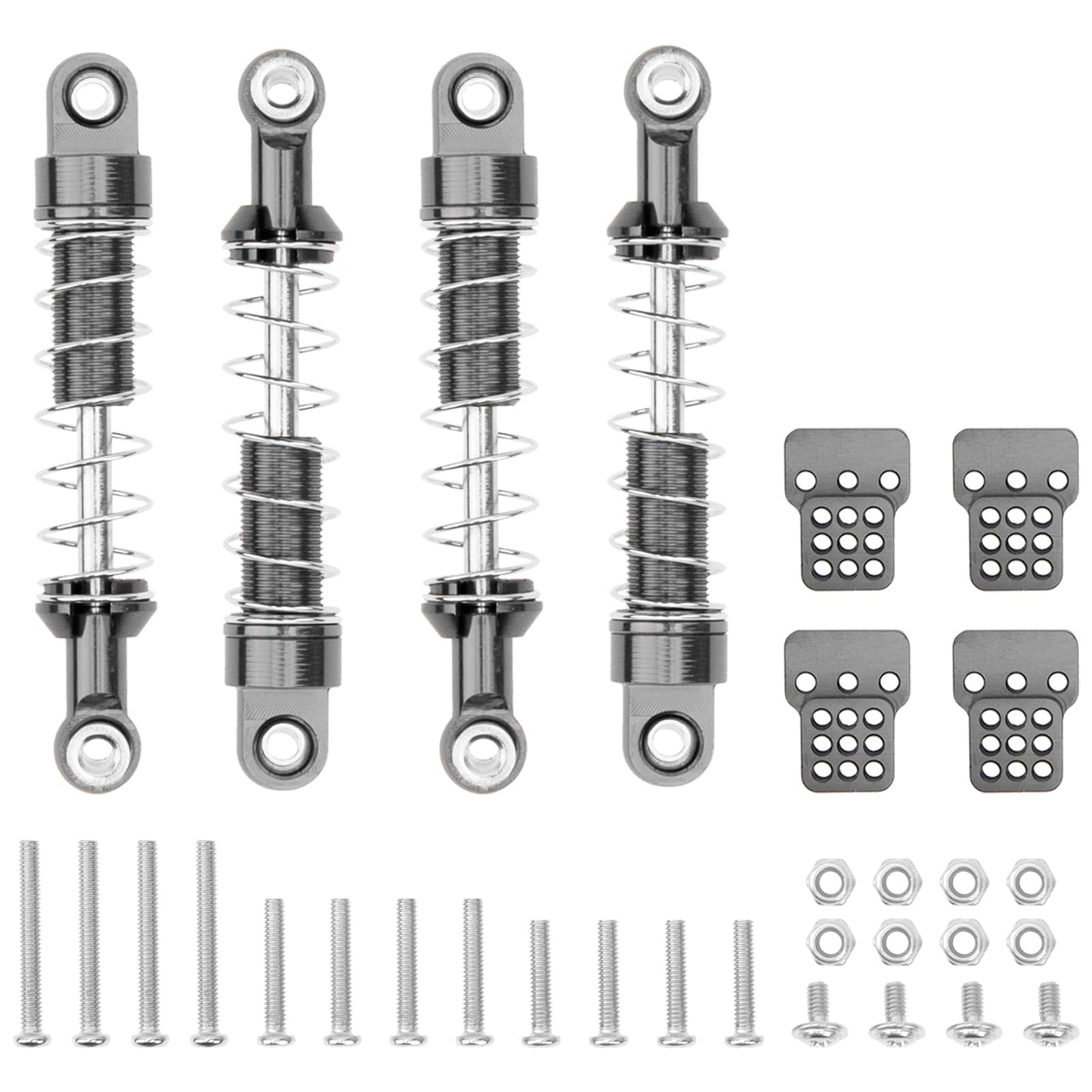 Vgoohobby Metal Shock Absorber Damper Suspension with Extender Seat Mount Compatible with 1/12 MN D90 D91 D96 D99 D99S MN90 MN99