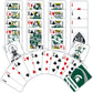Masterpieces Family Games - Ncaa Michigan State Spartans Playing Cards - Officially Licensed Playing Card Deck For Adults, Kids,