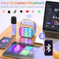 Flueston Mini Karaoke Machine For Kids Adults, Portable Bluetooth Speaker With Wireless Microphone, Birthday Kids Gifts Toys For