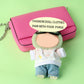 17cm Clothes Set(NO Doll)  Fashion Jeans & Unique Hoodie Dress-up Set  Handmade Clothing Designed for 17cm Doll.(Hoodie(Pink))