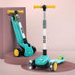 Baybee Phantom Baby Kick Scooter For Kids, Foldable Skate Scooters With 3 Height Adjustable & Music | Kids Scooter With Led Pu W