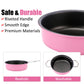Kids Play Kitchen Toys Pretend Cooking Pink Stainless Steel Pots And Pans Metal Kitchen Set With Utensils (11 Pieces)
