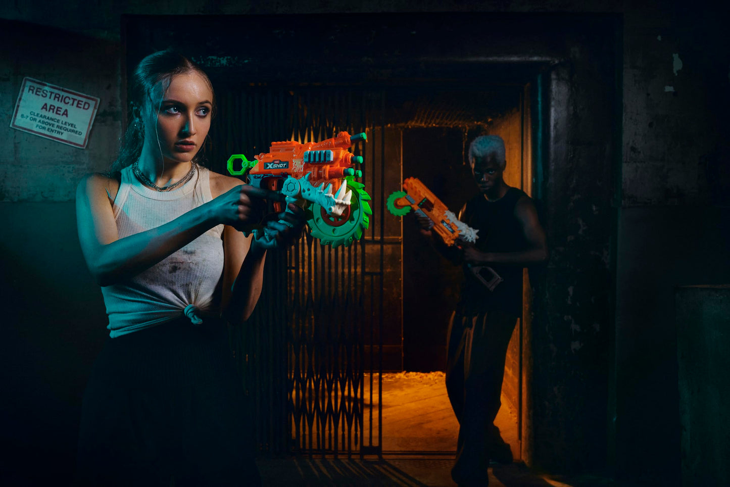 XShot Insanity HorrorFire Reaper X Twin Pack by Zuru with 16 Darts  Air Pocket Technology Darts and Dart Storage  Outdoor Toy for Boys and Girls  Teens and mature-themeds