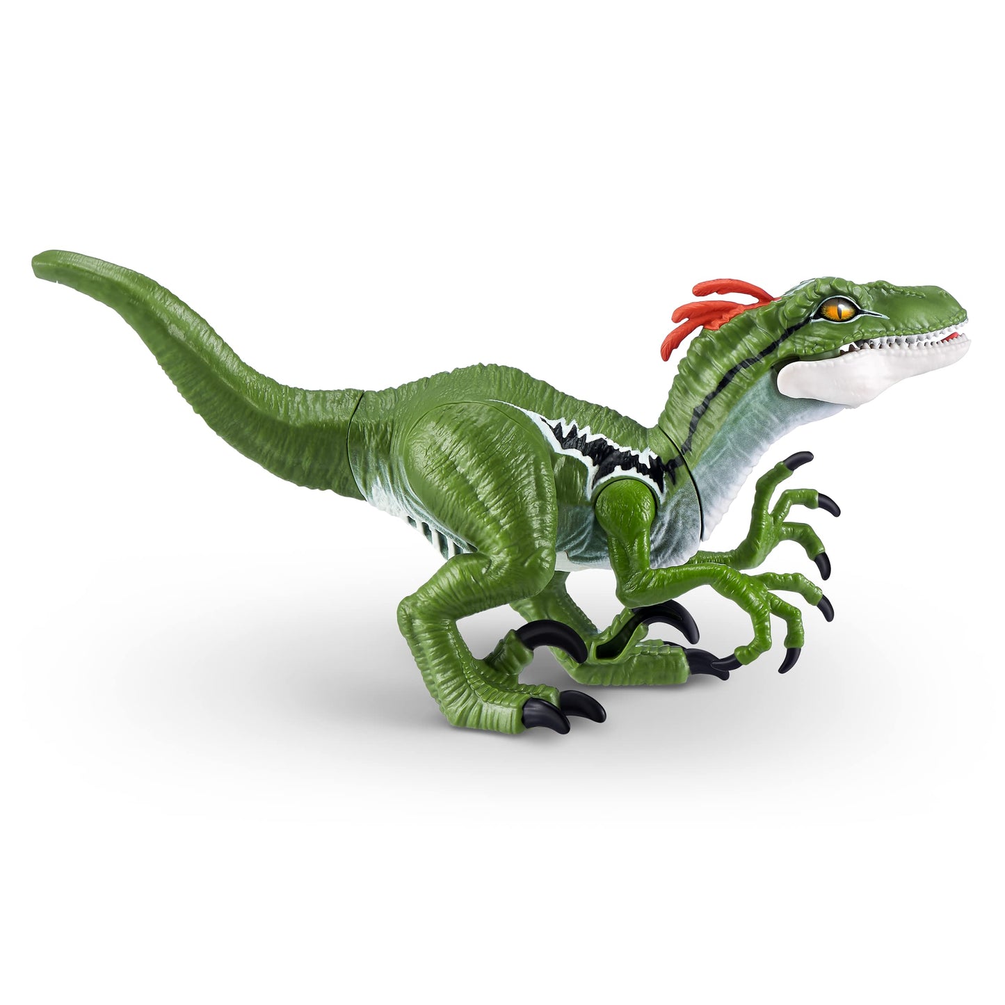 Robo Alive Dino Action Raptor - Battery-Powered Interactive Toy with Real Biting Action & Lifelike Roars, Model 7187, Plastic, Raptor Color