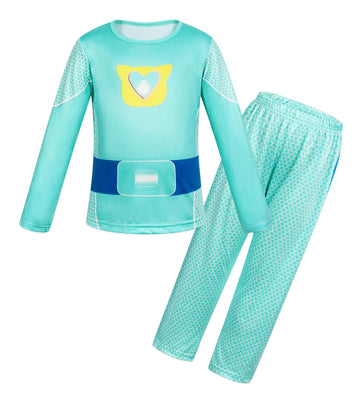 Marendyee Kitties Costume Outfit Christmas Gift For Kids Long Sleeve Shirt Pants Set Cosplay Birthday Party 7-8 Years
