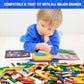 Mannidoo 1200 Pieces Flat Pieces, 9 Sizes Classic Moc Parts And Pieces Tiles Expansion Set - Compatible With All Major Brands, B
