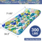 Pool Floats Raft - 2 Pack Oversized Pool Floats Lounge mature-themed Size  71.65 x 34.3  Inflatable Pool Float with Headrest  Ultra-Comfort Cooling Inflatable Pool Floats for mature-themeds