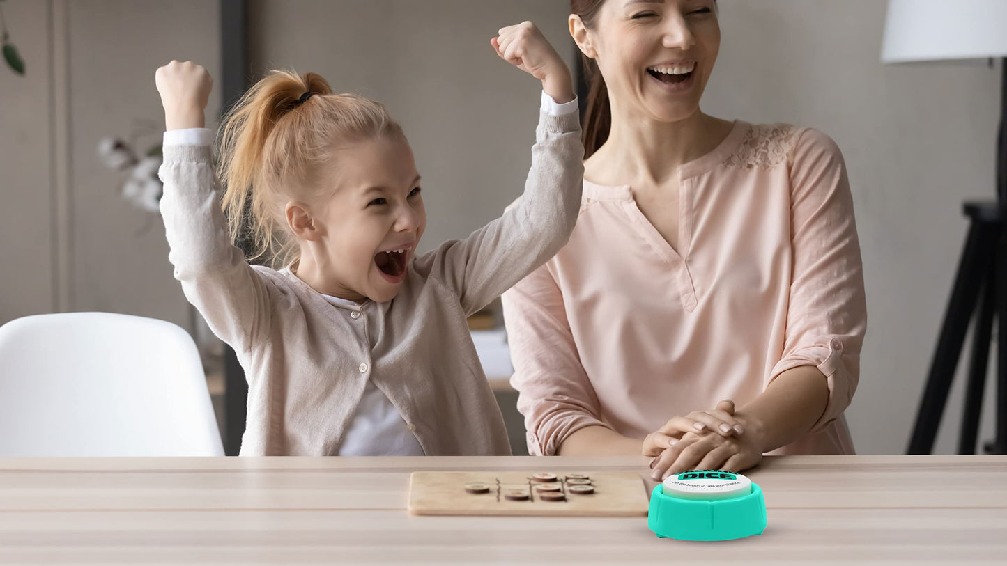 Talking Dice Sound Button | Fully Loaded | 102 Totally Random Phrases For Numbers 1-6 | Great Ez Gaming Gift | Fun Novelty Gag Inspirational Gift | Cool Gadget | Modern Reinvention Of The Classic Die